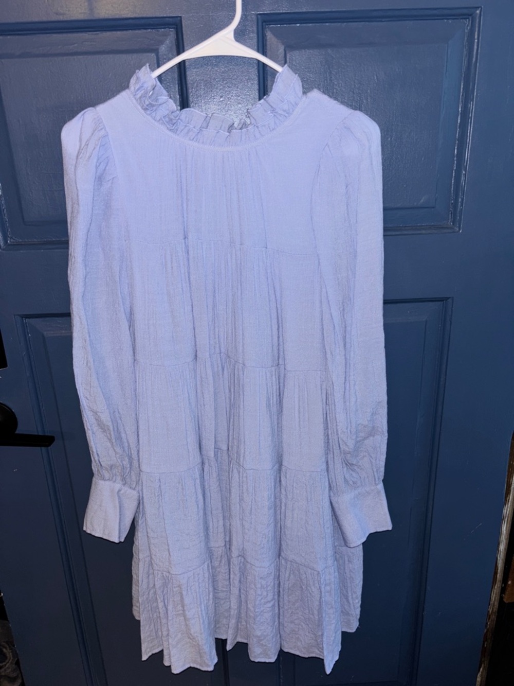 Entro Ruffled Neck Tiered Dress